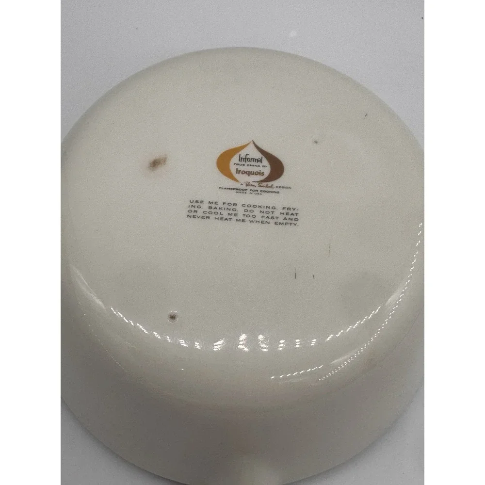 Vintage‎ Ben Seibel Informal Iroquois Harvest Time Saucepan w/Lid